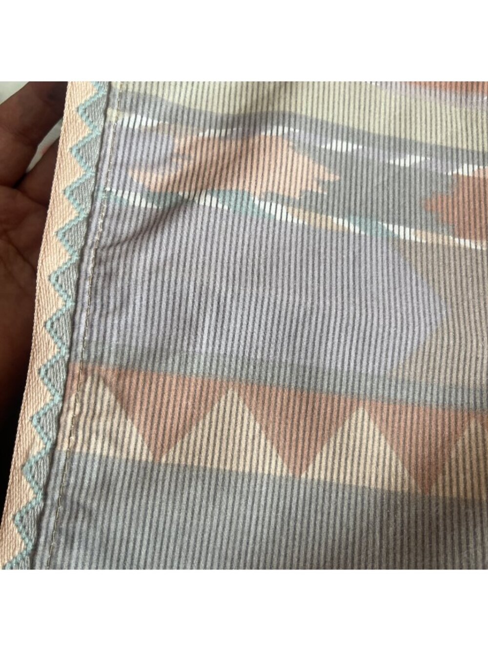 QUEEN Flat + 2 Std Pillowcases Collier Campbell "ZUNI" Southwest Sheet Set USA - Picture 2 of 15